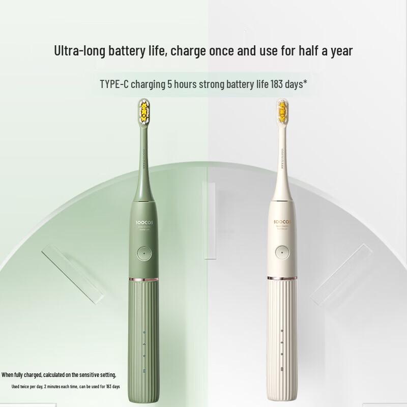 Soocas D2 Green Wall-Mounted Sonic Electric Toothbrush CN Plug (adapter Included)