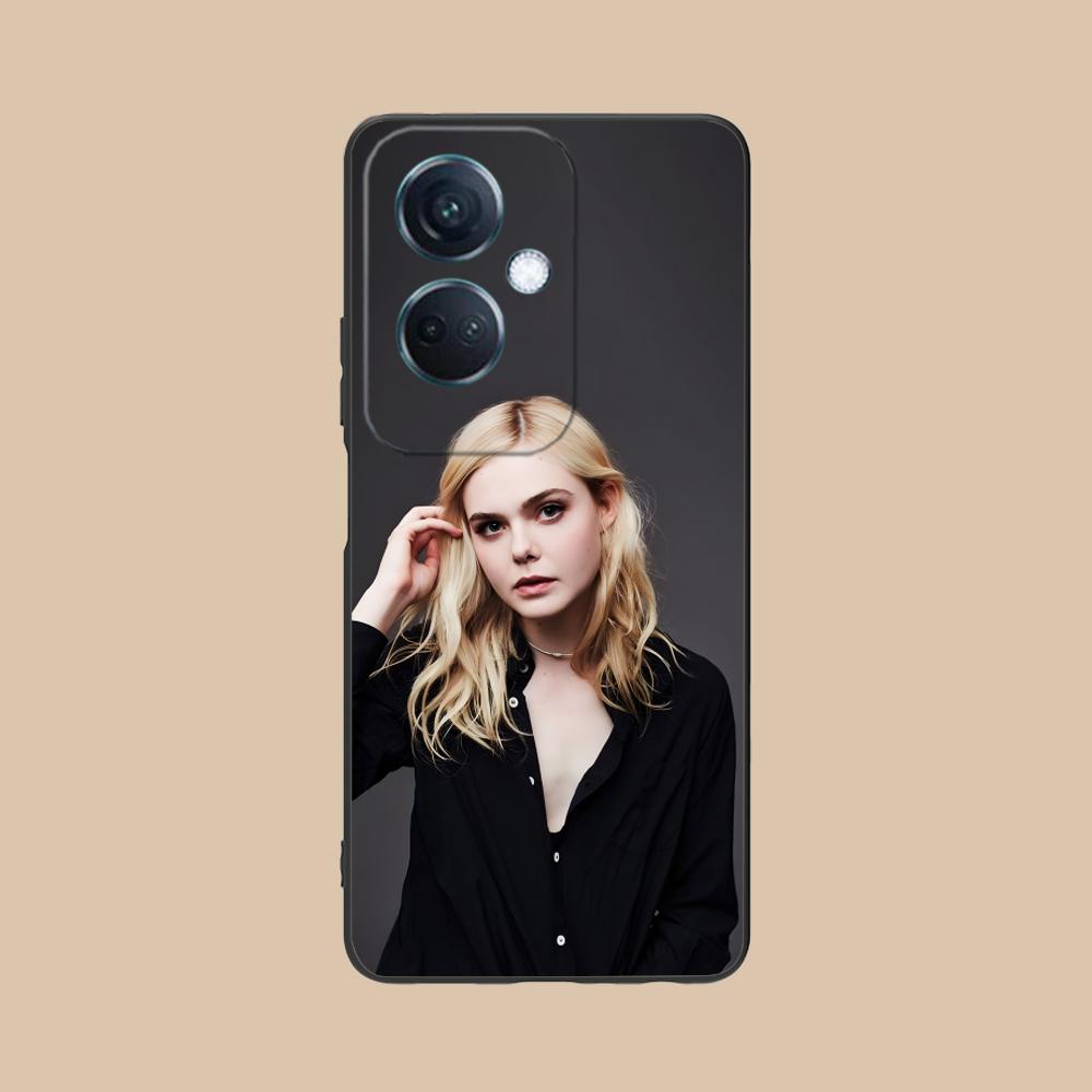 Elle Fanning Matte TPU Mobile Phone Case for OPPO Find X9 X8 X7 X6 X5 X3 X2 Plus S Pro Ultra Lite Colorful Printing Cover