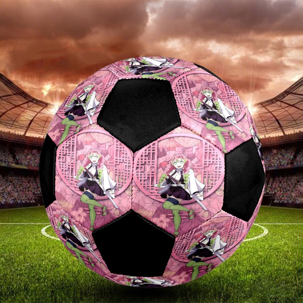 1pc Demon Slayer Kimetsu No Yaiba Football Soccer Ball Size 5 Indoor Soccer Ball Fashion Colorful Backyard Game -Great For Sports Fans Gift HE9