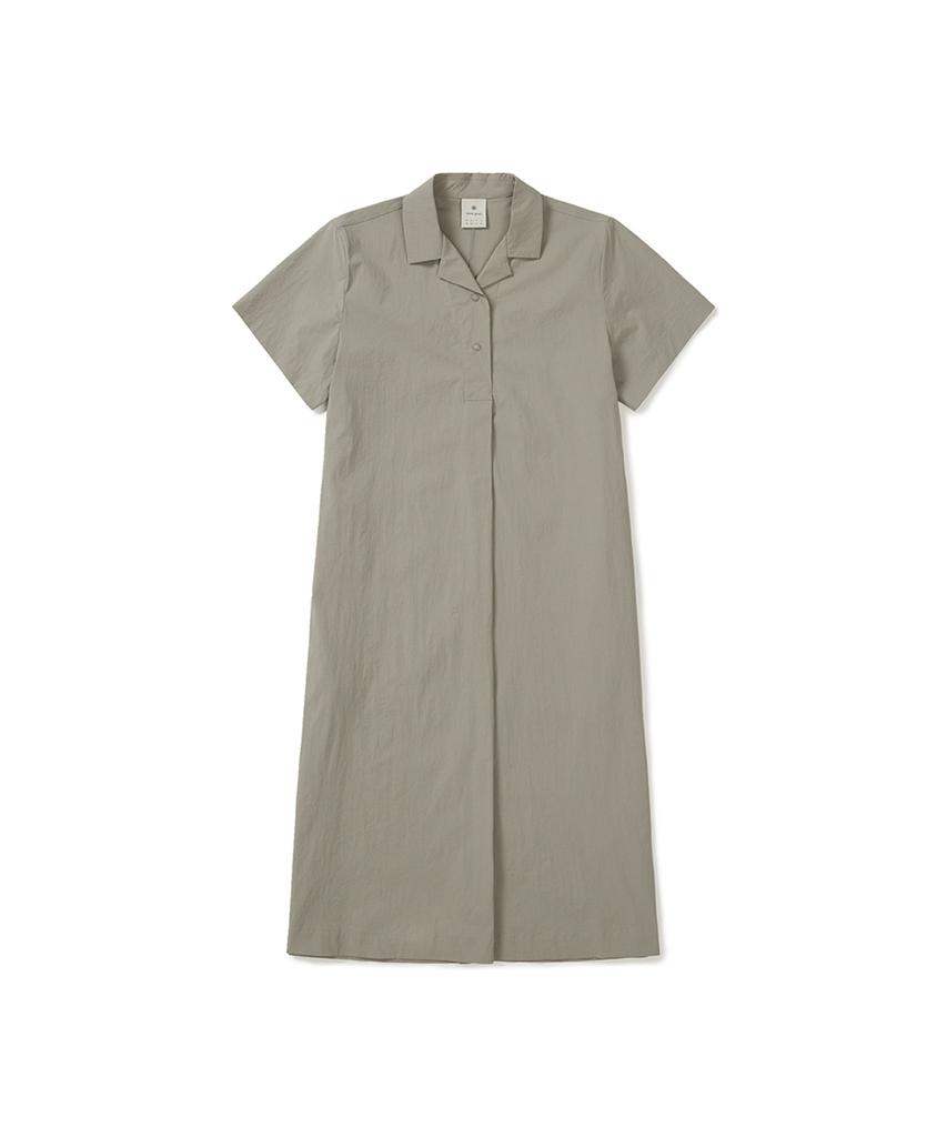 SNOWPEAK APPAREL Cooling Root Collar Dress (S25Mwrop61) Beige Gray