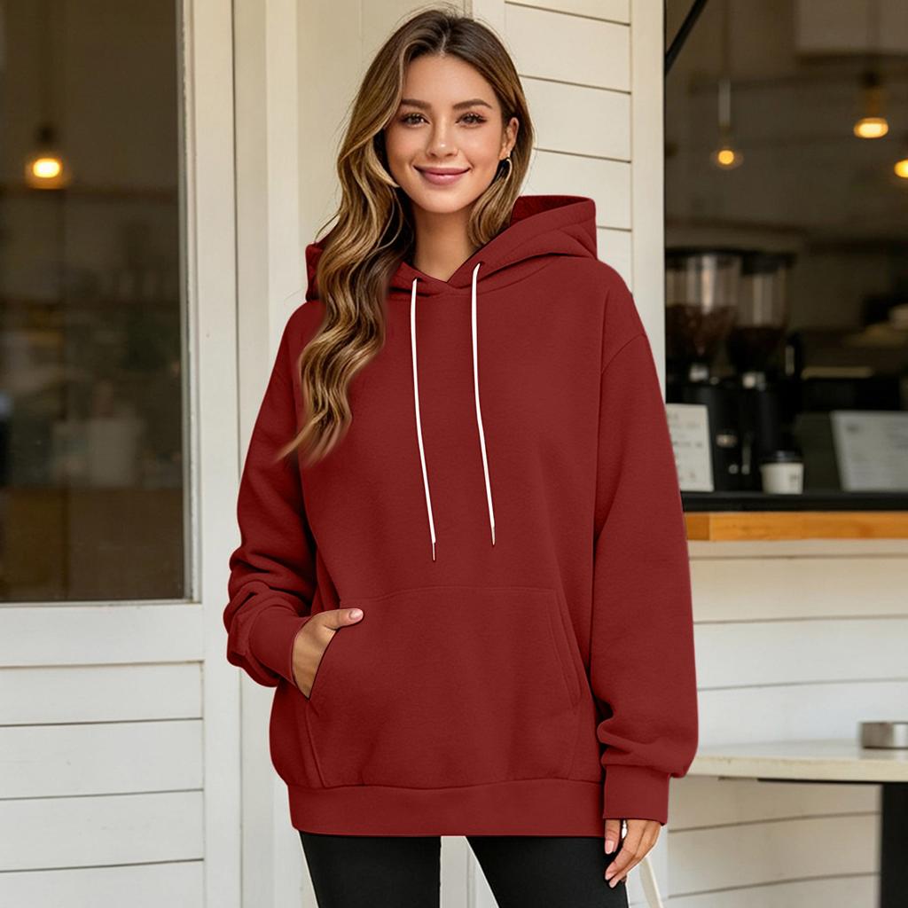 Damen Hoodie mit langen Ärmeln und Ohren-Design Gemütlicher Pullover