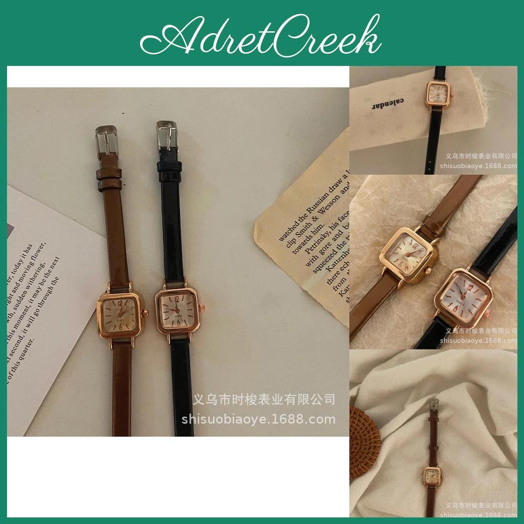 Trendy Korean Ins Style Small Square Sugar Women's Watch Chic Design Literary College Wind