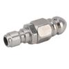 G1/4 Inch Stainless Steel High Pressure Washer Drain Sewer Cleaning Pipe Jetter Spray Quick Plug