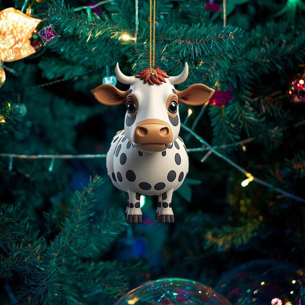 Christmas Tree Decorations Acrylic Ornaments Birthday Gift Door Window Car Pendants for Home