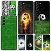 Soccer Ball Football Field Phone Case For Samsung Galaxy S23 Ultra S22 S21 S20 FE 5G S10 S10E S9 S8 Plus Note 20 Soft Cover