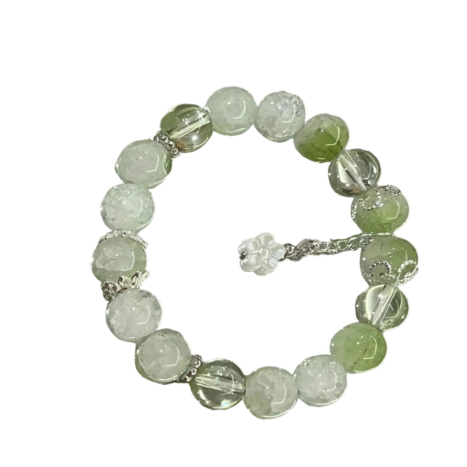 

Stylish Ladies Jades Bead Bracelet With Gold Plating Portable Accessory for Gifting to Wife Mother or Grandmother 4