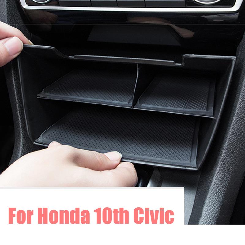 For Honda 10/11th Civic Sedan Si Hatchback Type R Center Console Storage Compartment Sorting, Storage Box Interior Supplies
