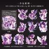 10 Pcs Flower Fairy Theme PET Shell Bare Hand Ledger Angel Figure Decorative Paper Stickers Scrapbooking Accessories
