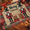 Nutcracker Pattern Rectangular Carpet Flat Anti Slip Entrance Door Mats Living Room Bedroom Kitchen Bathroom Home Decoration