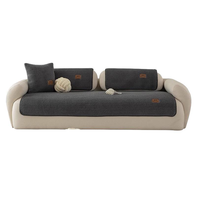Lamb Plush Sofa Cushion Autumn And Winter  New Thickened Four-Season Universal Seat Cushion Non-Slip Cover Cover Cloth Towel