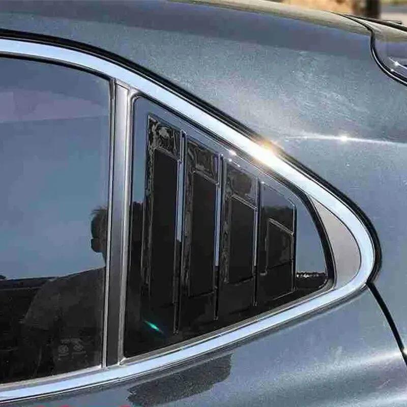For Toyota Camry Sedan 2018- ABS Plastic Rear Window Quarter Louver Scoop Cover Side Vent Trim Car Adhesive Accessories