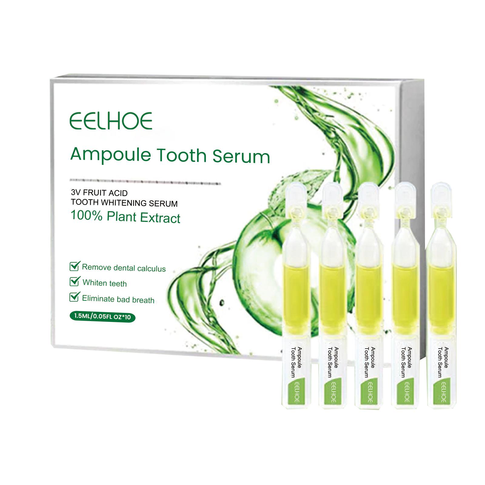 Eelhoe Teeth Whitening Essence Cleaning Tooth Stains Oral Odor Beautiful Teeth Brightening White Teeth Cleaning Essence