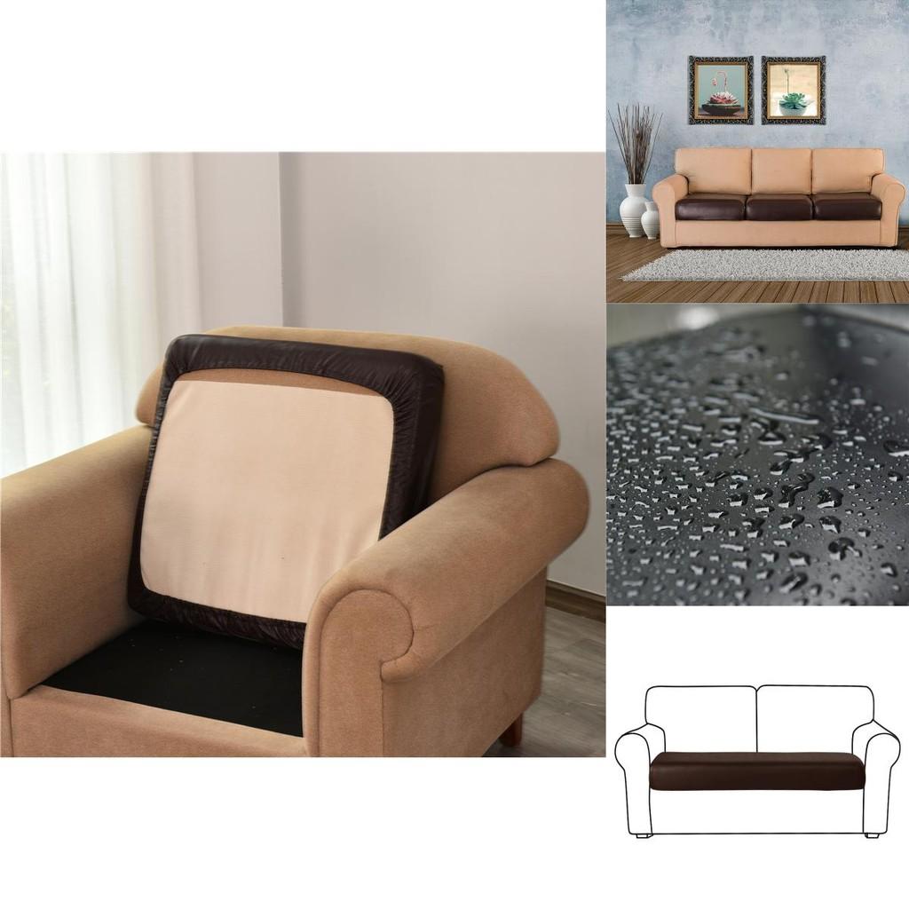 Versatile And Durable Elastic Pu Leather Sofa Cushion Slipcovers For All Sofas