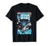 Star Wars Darth Vader Millennium Falcon Retro Poster T-Shirt_