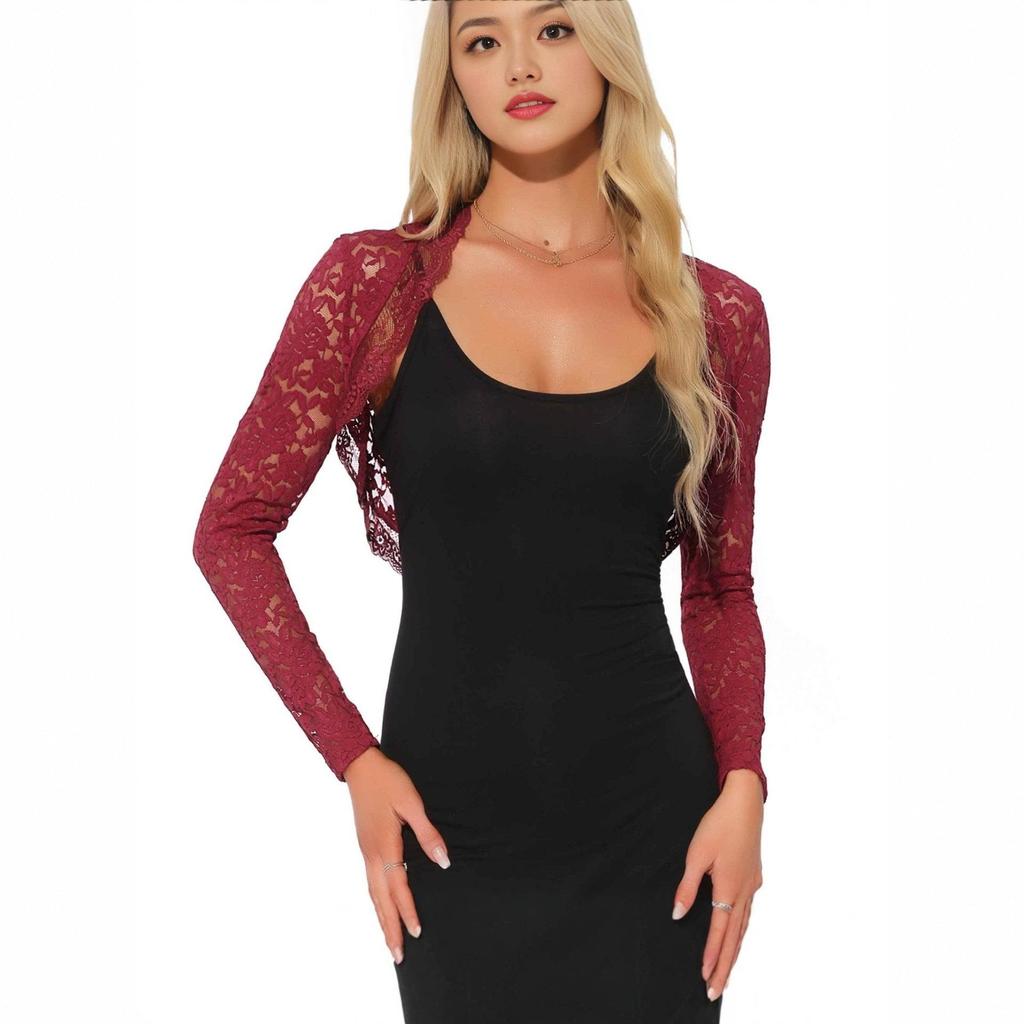 Giacca Cardigan Corta in Pizzo Euro-Americana 2026