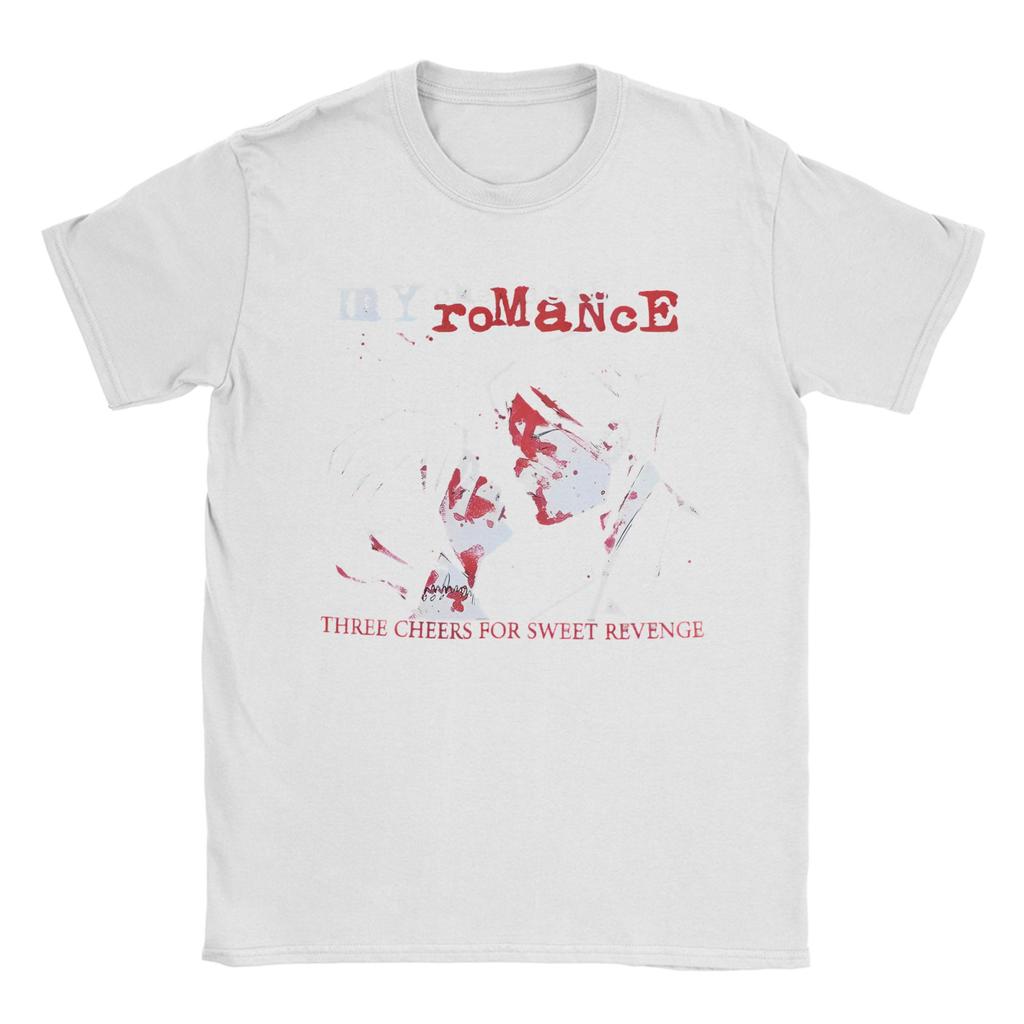 Rockband My Chemical Romance Musik Cover T-Shirt für Herren Baumwoll-T-Shirt Rundhalsausschnitt Kurzarm T-Shirts 6XL Kleidung