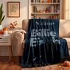 Billie eilish Custom Flannel Blankets Soft Warm Cozy Throws for Home Decor Holiday Gifts