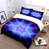 Glowing floral mandala pattern. Bedding sets Duvet cover sets Duvet covers Pillowcases(1 * Duvet Cover 2 * Pillowcases without duvet insert)