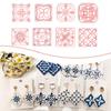 1Pc Oriental Floral Clay Cutters Geometric Tile Pattern Molds For Polymer Earring And Jewelry Diy