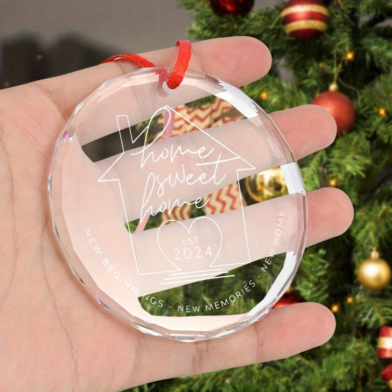 1pc/2pcs House Warming Gifts for New Home Housewarming Christmas Ornaments for Decorations First Christmas In Our New Home Gift Ideas