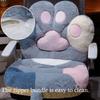 Seat Cushion Furry Feline Hand Pillow Multifunctional Floor Cushion With Friendly Filling Chair Cushion