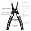 22 in 1 Wire Stripping Pliers Multifunction Electrician Cable Cutting Terminal Crimping Splitting Winding Line Hand Tools