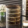 Portable Rotatable Jewelry Case Multiple Layer Storage Solution for Earrings Rings Home Office Daily Casual Use