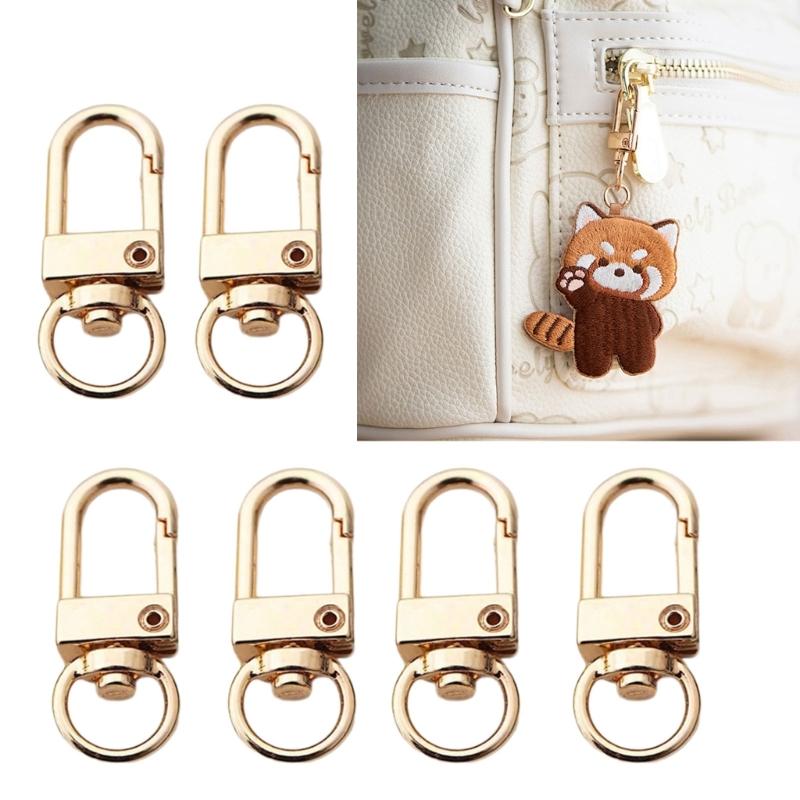 100Pcs Delicate Zinc Alloy Swivel Clips Carabiner Clip Swivel Triggers Dog Buckle KeyRing for Creative DIY Projects