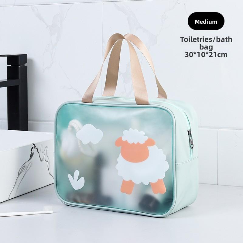 Modern Simple Pvc Cosmetic Organizer With Large Capacity For Home And Travel Use