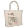 Beach Bag - PLANETEE - Loris Definition - Soft Cooler Bag - Reusable Cotton - Large Capacity