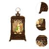 Christmas Snow Globe Lantern Christma Decoration Lighted for Holiday