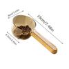 Practical-Pet Measuring Cup With Sealing Clip Design For Dog Cat Dry Or Wet Food Scoops Wood Handle Precision Scale Pet Supplies