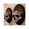 Decoração Suporte de Vela de Resina Halloween Decoração de Casa Esqueleto Lustre Pingente Decoração de Parede Gótica Artesanato Esqueleto Fantasma