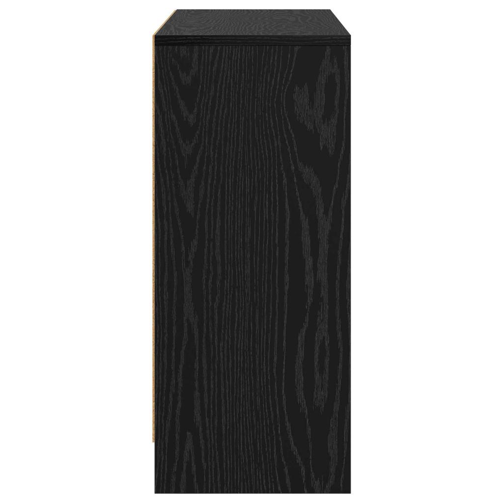 Sideboard in Black Oak Look 88.5 x 27.5 x 63.5 cm