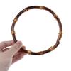 1Pair Round Bamboo Bag Handle For Handcrafted Handbag Diy Bags Accessories