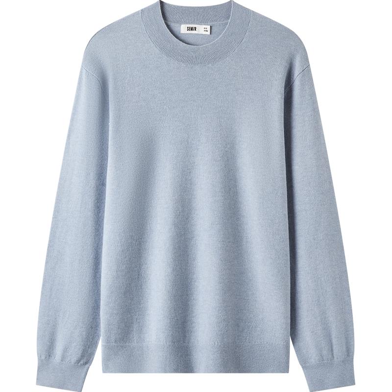 Semir Men's Thermal Cashmere Blend Half-Turtleneck Sweater