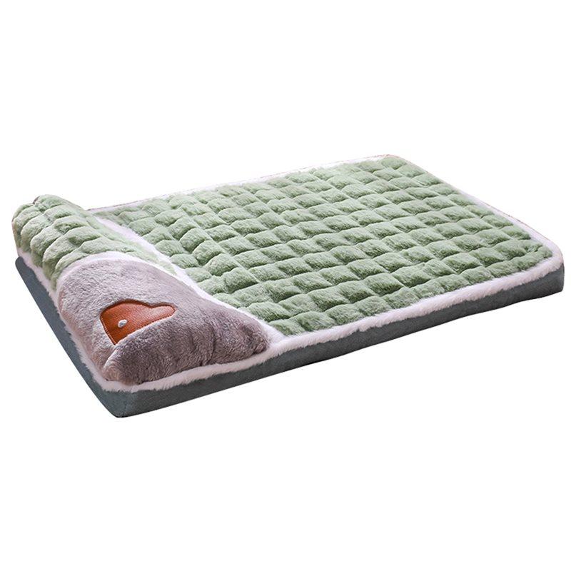 Fleece Pet Blanket Detachable Mat Washable Kennel Mattress Winter Dogs Sleeping Bed For Cats Puppies Large Dog Supplies
