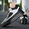 Herren Schwarz Sport SkateBoard Schuhe Sneaker Studenten Hip-Hop Weiße Schuhe High Basketballschuhe Übergröße