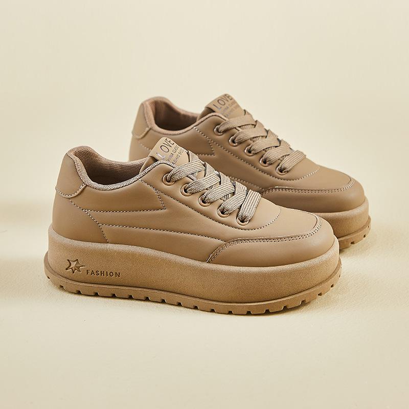 Spring white shoes new Korean version ins female students platform heightening sports board shoes casual KT 2812-1