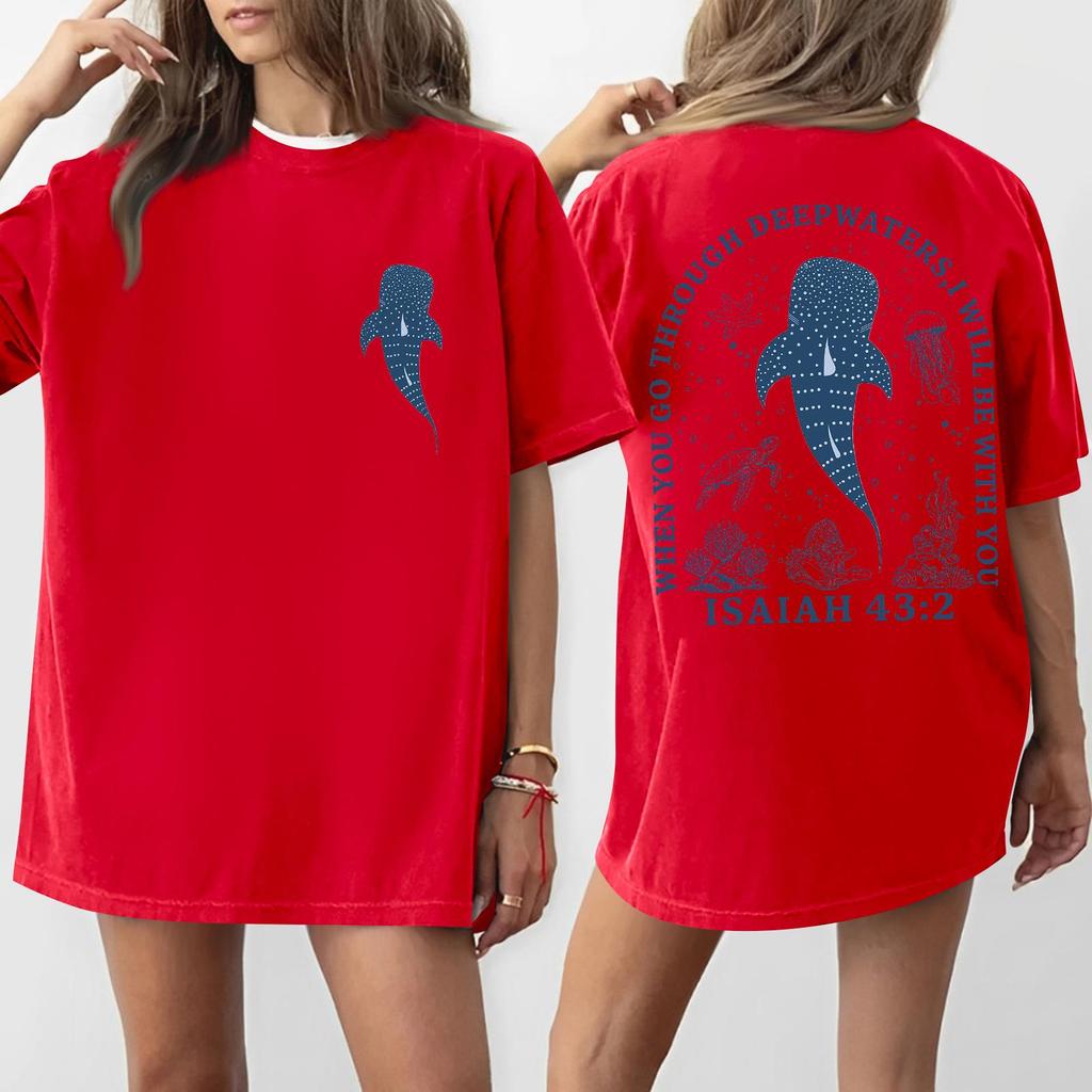 Women's Round Neck Printed Short-sleeved T-shirt Top