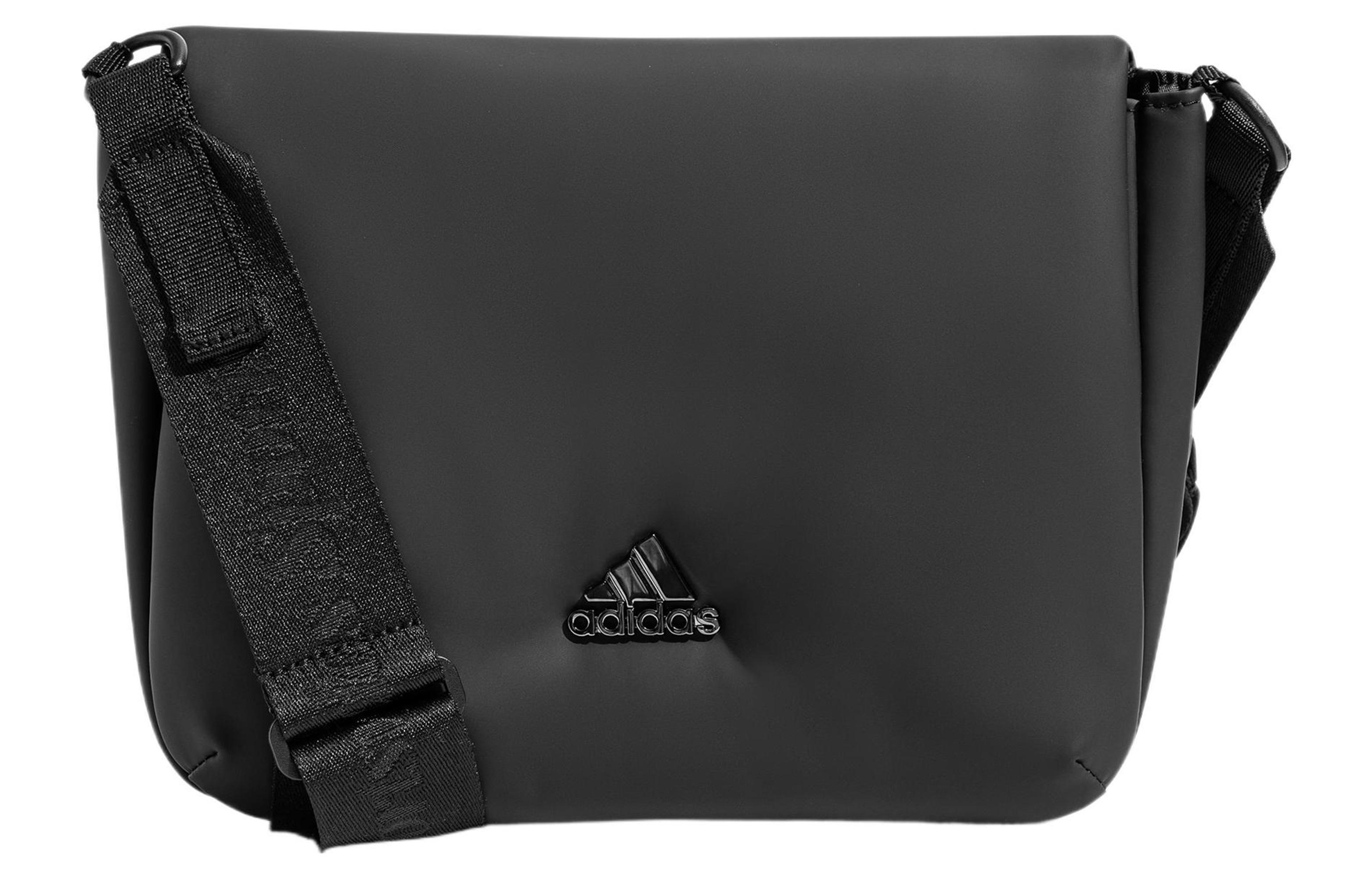 Унисекс черная сумка-мессенджер Adidas из полиуретана, сумка через плечо, наплечная сумка IX7970