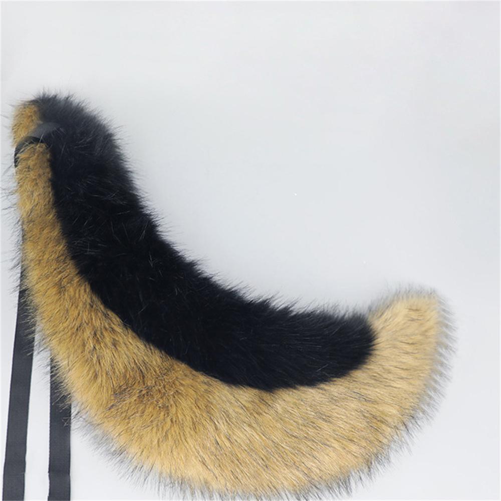 Verstellbarer Gürtel Fuchsschwanz Hundeschwanz Halloween Party Kostüm Zubehör 70cm Pelziger Schwanz Cosplay Verkleidung Requisiten Kunstpelz Schwanz about 70cm