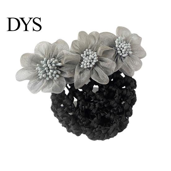 Hairpin Hair Bun Net Elegant Lace Flower Cover Professional Crochet Hairstyle Hollow Out Lady Ballet Career Hairband Accessories