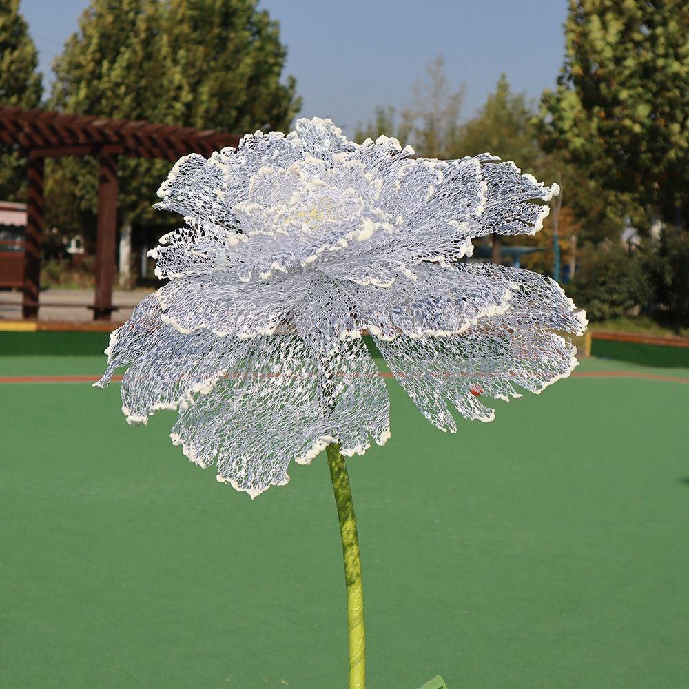 

Hollow Fake Flower 30cm Artificial Flowers Window Display Photography Props Wedding 2