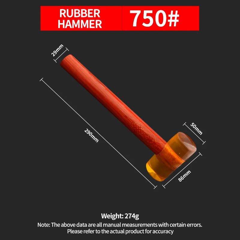 Multifunctional Rubber Hammer Professional Carpenter Floor Ceramic Tile Installation Fiberglass Hand Tools