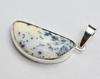 925 Sterling Silver Necklace Natural Dendrite Opal Gemstone Pendant