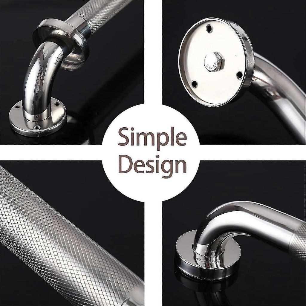 Barre d'appui murale antidérapante de 30 cm Barre d'appui de salle de bain en acier inoxydable Barre de sécurité pour salle de bain