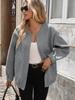 Women's Versatile Solid Color Long Sleeve Zipper Jacket - Autumn Fashion New Arrival