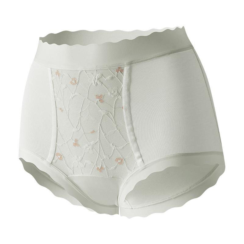 Female Spring and Summer Light Luxury Lace Traceless 10A Antibacterial Hip Lift Belly Retraction High Waist Panties