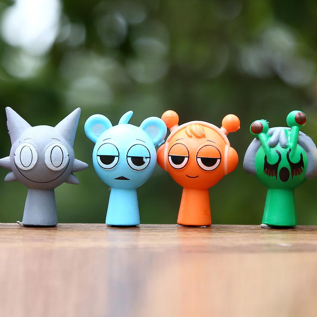 48 Sprunki Oren Raddy Personaggio di Gioco Mini Modello Decorazione da Scrivania Set di Ornamenti Per Amanti dei Giochi